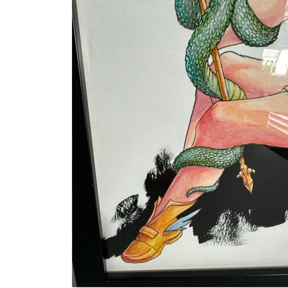 Hermes God Mercury Romantic Print with Signature M. Reyes - Picture 4 of 9